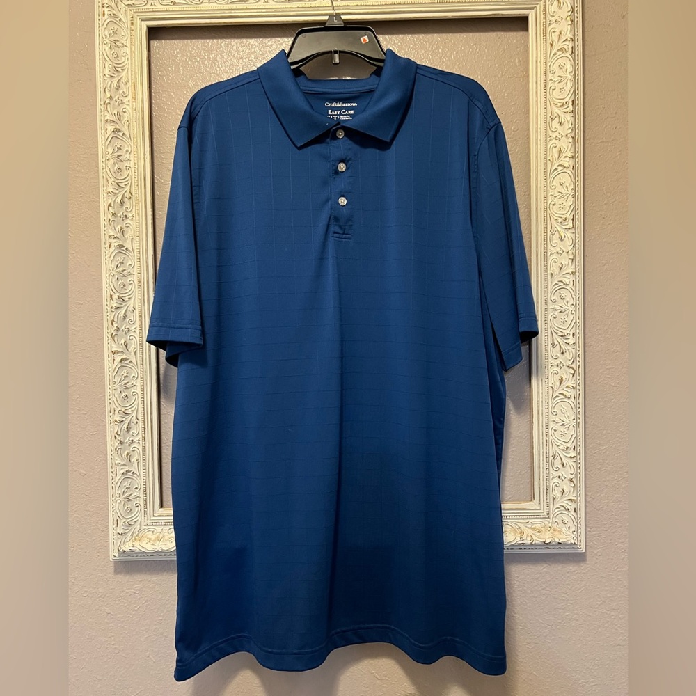 Croft & Barrow Cobalt Blue Easy Care Polo XL Tall